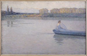 En el río, mañana, 1896 de Henri Eugene Augustin Le Sidaner